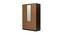 Terence 3 Door Engineered Wood Wardrobe - New Wenge Natural Ebony (Melamine Finish) by Urban Ladder - Cross View Design 1 - 591355