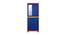 Kristen Plastic Storage Cabinet Blue & Red (Blue & Red) by Urban Ladder - Front View Design 1 - 591423