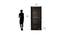 Willy 2 Door Engineered Wood Wardrobe - New Wenge (Melamine Finish) by Urban Ladder - Design 1 Dimension - 591434