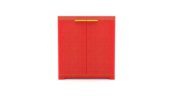 Freedom Plastic Storage Cabinet Blue & Red (Blue & Red) by Urban Ladder - Front View Design 1 - 591446