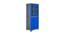 Saul Plastic Storage Cabinet Blue & Grey (Blue & Grey) by Urban Ladder - Cross View Design 1 - 591452