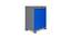 Peter Plastic Storage Cabinet Blue & Grey (Blue & Grey) by Urban Ladder - Cross View Design 1 - 591455