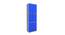 Jack Plastic Storage Cabinet Blue & Grey (Blue & Grey) by Urban Ladder - Cross View Design 1 - 591459