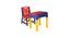 Apple Plastic Study Table - Blue & Red (Multicolor) by Urban Ladder - Front View Design 1 - 591522