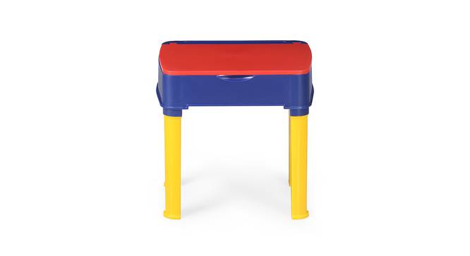 Apple Plastic Study Table - Blue & Red (Multicolor) by Urban Ladder - Cross View Design 1 - 591555