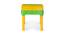 Apple Plastic Study Table - Yellow & Green (Multicolor) by Urban Ladder - Cross View Design 1 - 591556