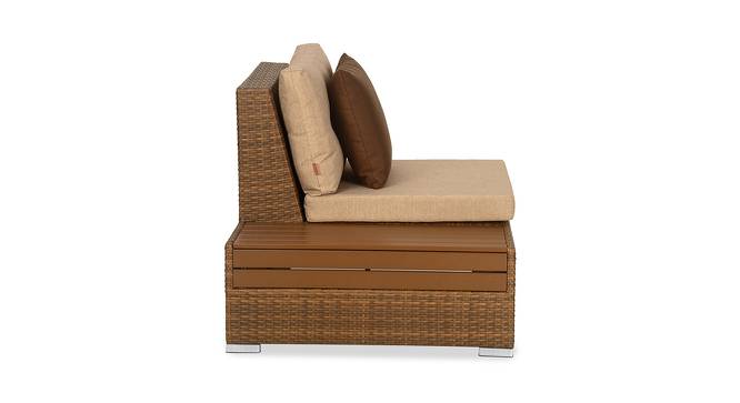 Rover 1 Seater Outdoor Sofa with Left Arm in Brown Colour (Brown) by Urban Ladder - Cross View Design 1 - 591605