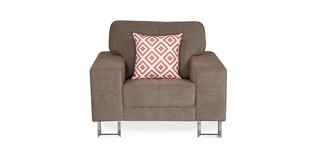 Chicago Fabric Sofa (Brown, 1-seater Custom Set - Sofas, None Standard Set - Sofas, Fabric Sofa Material, Regular Sofa Size, Regular Sofa Type)