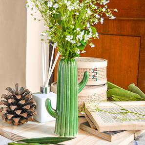 Flower Vase Design Green Ceramic  Vase
