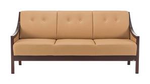 Jesse Leatherette Sofa (Brown - Camel Brown)