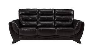 Davos Leatherette Sofa (Chocoloate Brown)