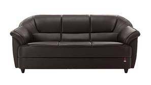 Berry Leatherette Sofa (Brown - Coffee Brown)