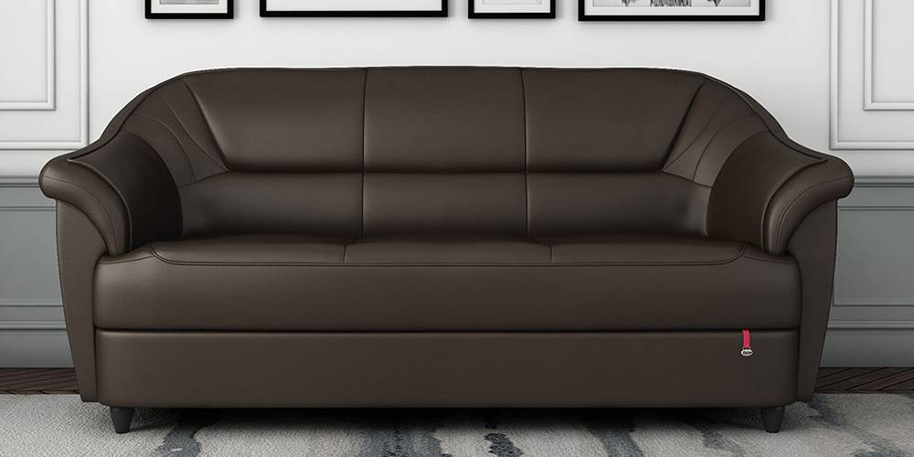 Berry Leatherette Sofa (Brown - Coffee Brown) by Urban Ladder - - 