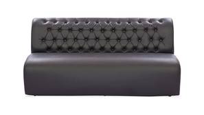 Elm Leatherette Sofa (Black)