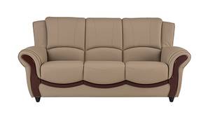 Blos Leatherette Sofa (Brown - Mushroom Brown)