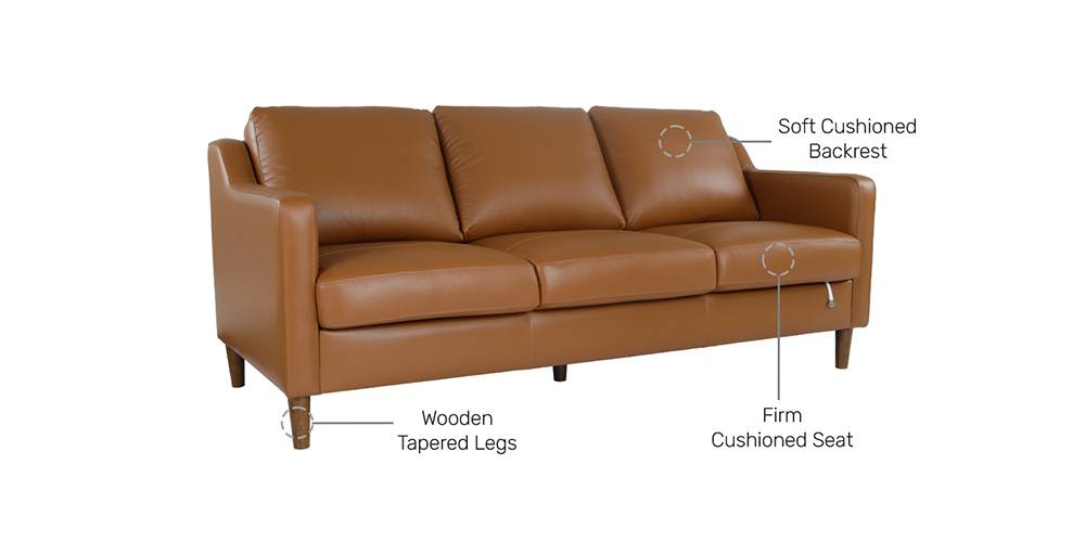 Bradley Leather Sofa Urban Ladder
