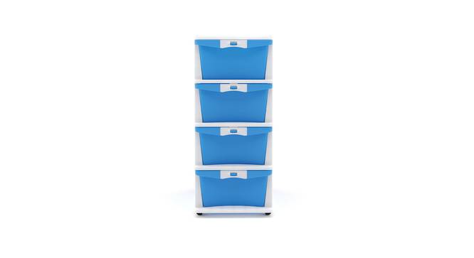 Lincoln Chest of Drawers - Blue & Cream (Blue) by Urban Ladder - Front View Design 1 - 593757