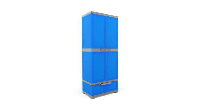 Tim Plastic Storage Cabinet Blue & Grey (Blue & Grey) by Urban Ladder - Cross View Design 1 - 593762