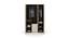 Mozart 3 Door Engineered Wood Wardrobe - Walnut White (Melamine Finish) by Urban Ladder - Design 1 Side View - 593768