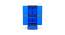Tim Plastic Storage Cabinet Blue & Grey (Blue & Grey) by Urban Ladder - Design 1 Side View - 593770