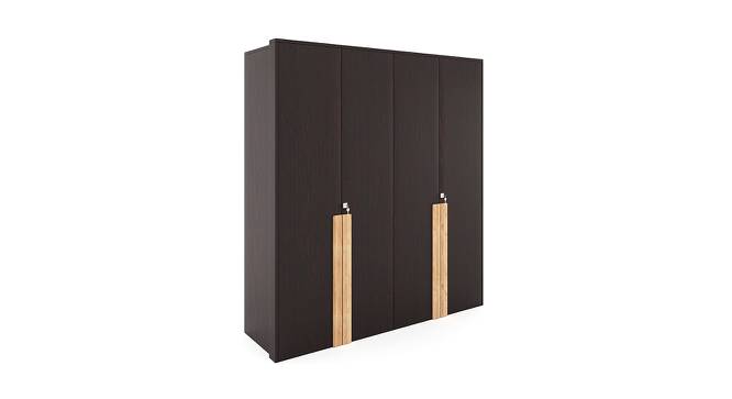 Crysta 4 Door Engineered Wood Wardrobe - Wenge Natural Ebony (Melamine Finish) by Urban Ladder - Cross View Design 1 - 593797