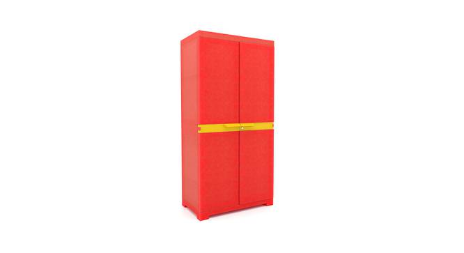 Jacob Plastic Storage Cabinet Blue & Red (Blue & Red) by Urban Ladder - Cross View Design 1 - 593799