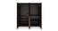 Crysta 4 Door Engineered Wood Wardrobe - Wenge Natural Ebony (Melamine Finish) by Urban Ladder - Rear View Design 1 - 593803