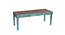 Phoebe Solid Wood 6 Seater Dining Table with 4 Chairs (Blue, Blue Finish) by Urban Ladder - Design 1 Half View - 593869
