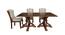 Eden Solid Wood 6 Seater Dining Table with 6 Chairs (Teak Finish, Teak) by Urban Ladder - Design 1 Side View - 593935