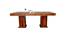 Clapton Solid Wood 6 Seater Dining Table with 6 Chairs (Teak Finish, Teak) by Urban Ladder - Rear View Design 1 - 593944
