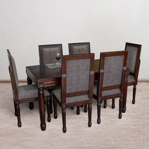 Hamilton solid wood 6 seater dining table with 6 chairs  lp