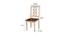 Riviera Solid Wood 4 Seater Dining Table with 4 Chairs (Vintage White) by Urban Ladder - Design 1 Dimension - 594239