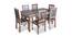 Vaclay Solid Wood 6 Seater Dining Table with 6 Chairs (Grey, Grey Finish) by Urban Ladder - Design 1 Side View - 594269