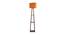 Waylon Orange Cotton Shade Floor Lamp With Orange Engineered Wood Base (Orange) by Urban Ladder - Front View Design 1 - 595049