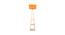 Avianna Orange Cotton Shade Floor Lamp With Orange Solid Wood Base (Orange) by Urban Ladder - Front View Design 1 - 595082