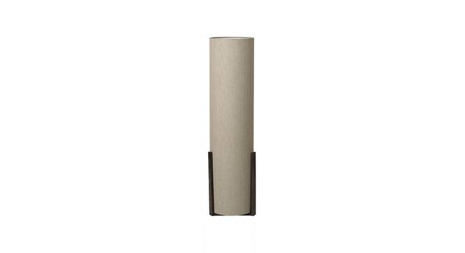 Marta Beige Cotton Shade Floor Lamp With Beige & Brown Engineered Wood Base (Beige & Brown) by Urban Ladder - Front View Design 1 - 595419