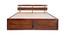 Admire Solid Wood King Size Box Storage Bed (King Bed Size, HONEY Finish) by Urban Ladder - - 