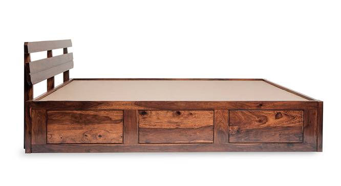 Admire Solid Wood King Size Box Storage Bed (King Bed Size, HONEY Finish) by Urban Ladder - - 