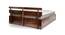 Admire Solid Wood King Size Box Storage Bed (King Bed Size, HONEY Finish) by Urban Ladder - - 