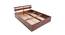 Admire Solid Wood King Size Box Storage Bed (King Bed Size, HONEY Finish) by Urban Ladder - - 