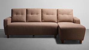 Yolo Sectional Fabric Sofa (Coco Brown)