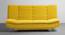 Smith 3 Seater Manual Sofa cum Bed in Yellow (Sunshine Yellow) by Urban Ladder - Front View Design 1 - 595831
