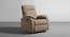 Smith Fabric 3 Seater Manual Recliner in Belgian Beige Colour (Three Seater, Belgian Blue) by Urban Ladder - Front View Design 1 - 595833