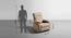 Smith Fabric 3 Seater Manual Recliner in Belgian Beige Colour (Three Seater, Belgian Blue) by Urban Ladder - Design 1 Dimension - 595863