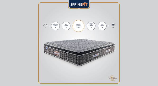 Club Class Petals Eurotop Model Orthopedic Memory Foam Back Support Luxury Bed Mattress - King Size (Grey, King Mattress Type, 6 in Mattress Thickness (in Inches), 72 x 72 in Mattress Size) by Urban Ladder - Front View Design 1 - 599629