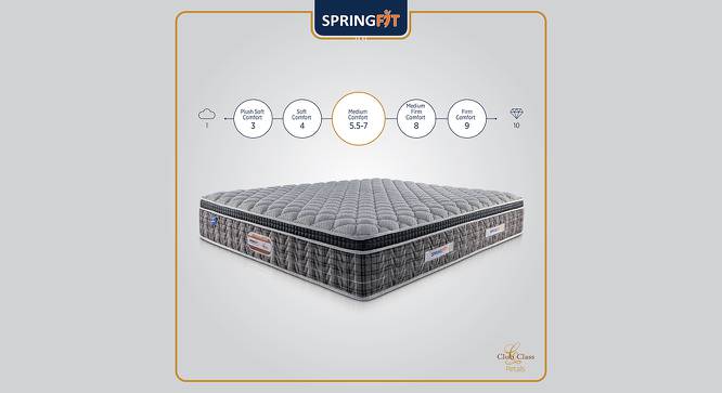 Club Class Petals Eurotop Model Orthopedic Memory Foam Back Support Luxury Bed Mattress - Queen Size (Grey, Queen Mattress Type, 78 x 60 in (Standard) Mattress Size, 6 in Mattress Thickness (in Inches)) by Urban Ladder - Front View Design 1 - 599637
