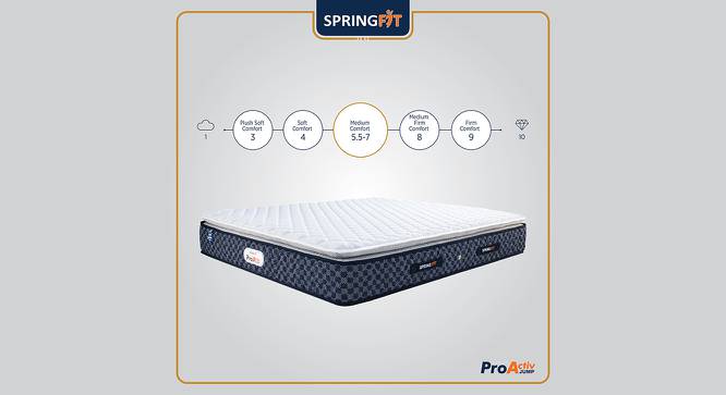 Pro Activ Jump 8 Layered Pillow Top Model Soft Hotel Comfort Luxury Bed Mattress - King Size (Blue, King Mattress Type, 8 in Mattress Thickness (in Inches), 80 x 72 in Mattress Size) by Urban Ladder - Front View Design 1 - 599812