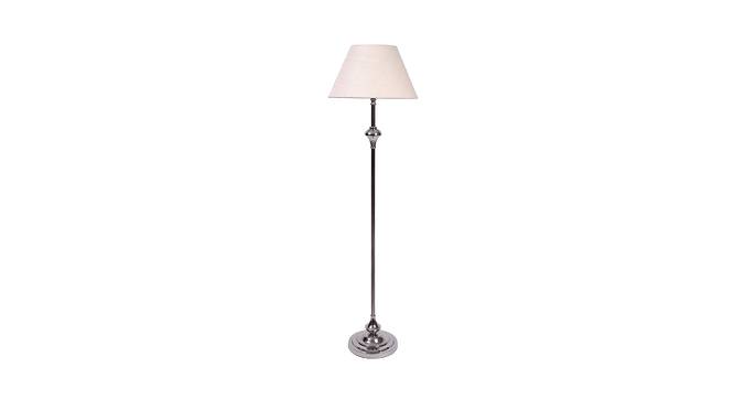 Betsy Off White Shade Floor Lamps With Silver Metal Base (Nickel) by Urban Ladder - Front View Design 1 - 604023