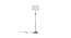 Caddie Off White Shade Floor Lamps With Silver Metal Base (Nickel) by Urban Ladder - Front View Design 1 - 604025