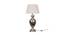 Olivia Off White Shade Table Lamps With Silver Metal Base (Nickel) by Urban Ladder - Front View Design 1 - 604044